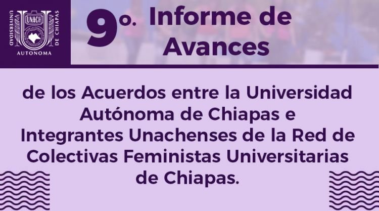 9o. Informe de avances